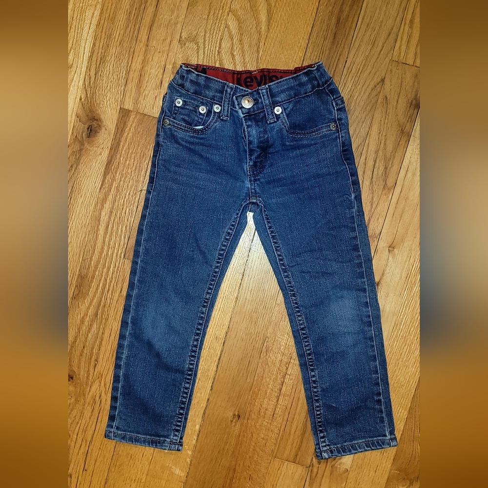 Levi's Kids Blue Jeans with Red Waistband